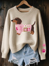 Melissa | Stylish Dachshund Graphic Sweater