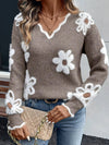 Jennifer | Vintage Floral Fuzzy Sweater