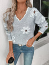 Jennifer | Vintage Floral Fuzzy Sweater