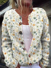 Kelly | Vintage Floral Button-Front Cardigan