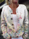 Lauren | Vintage Floral Button-Front Cardigan