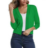 Danielle | Elegant Cropped Open-Front Cardigan