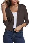 Danielle | Elegant Cropped Open-Front Cardigan