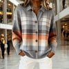 Kimberly | Elegant Plaid Collared Cardigan