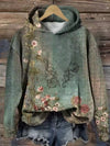 Rachel | Vintage Floral Hooded Sweater