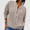 Sarah | Elegant Crochet Zip-Up Cardigan