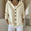 Jessica | Elegant Hooded Button-Front Cardigan