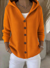 Jessica | Elegant Hooded Button-Front Cardigan