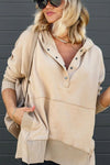 Heather | Cozy Hooded Fleece Sweater