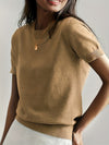 Elizabeth | Classic Short-Sleeve Knit Sweater