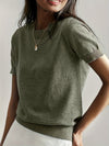 Elizabeth | Classic Short-Sleeve Knit Sweater