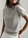 Elizabeth | Classic Short-Sleeve Knit Sweater