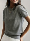 Elizabeth | Classic Short-Sleeve Knit Sweater