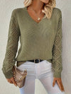 Emily | Elegant Crochet Sleeve Sweater