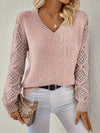 Emily | Elegant Crochet Sleeve Sweater
